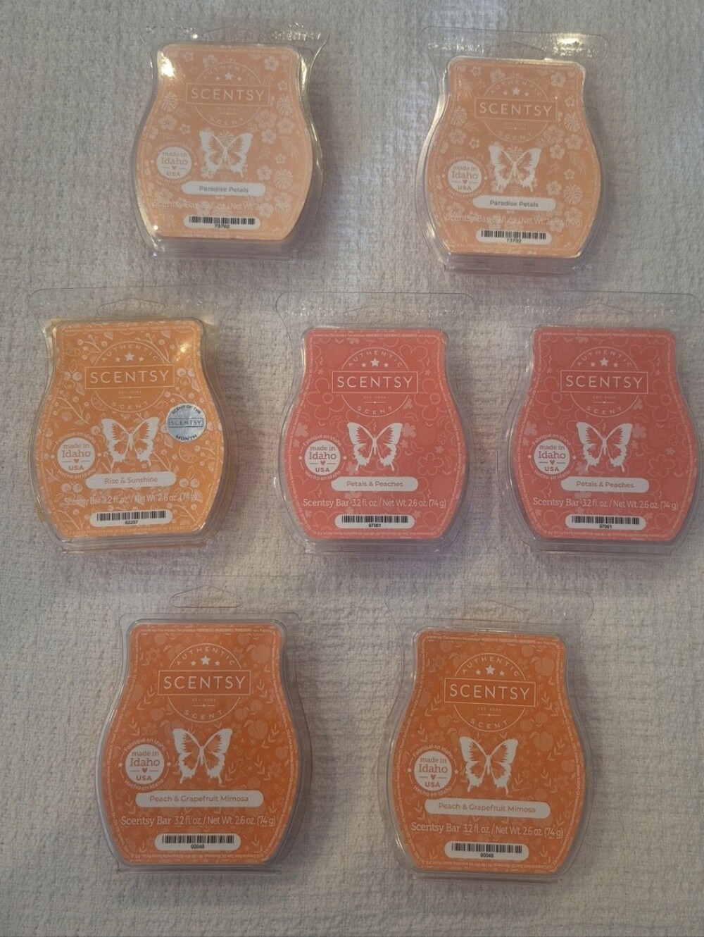 Scentsy Wax Bars- Lot Of 7 NEW